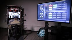 The Blue Boxer from L-3 Harris is an extended-reality deployable training system for military aviation training. The Blue Boxer from L-3 Harris is an extended-reality deployable training system for military aviation training.