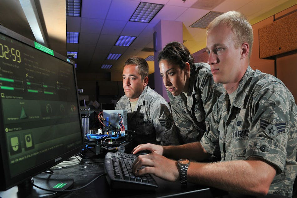 U.S. Air Force cyber security experts confront big jobs like safeguarding critical nuclear and conventional weapons systems from malicious attacks and snooping.