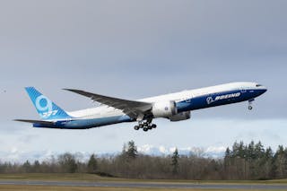 Boeing 777 X Takeoff