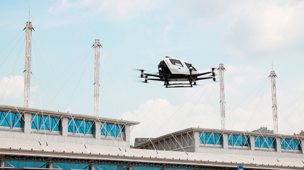 EHang Conducts First U.S. Trial Flight Of Pilotless 'air Taxi ...