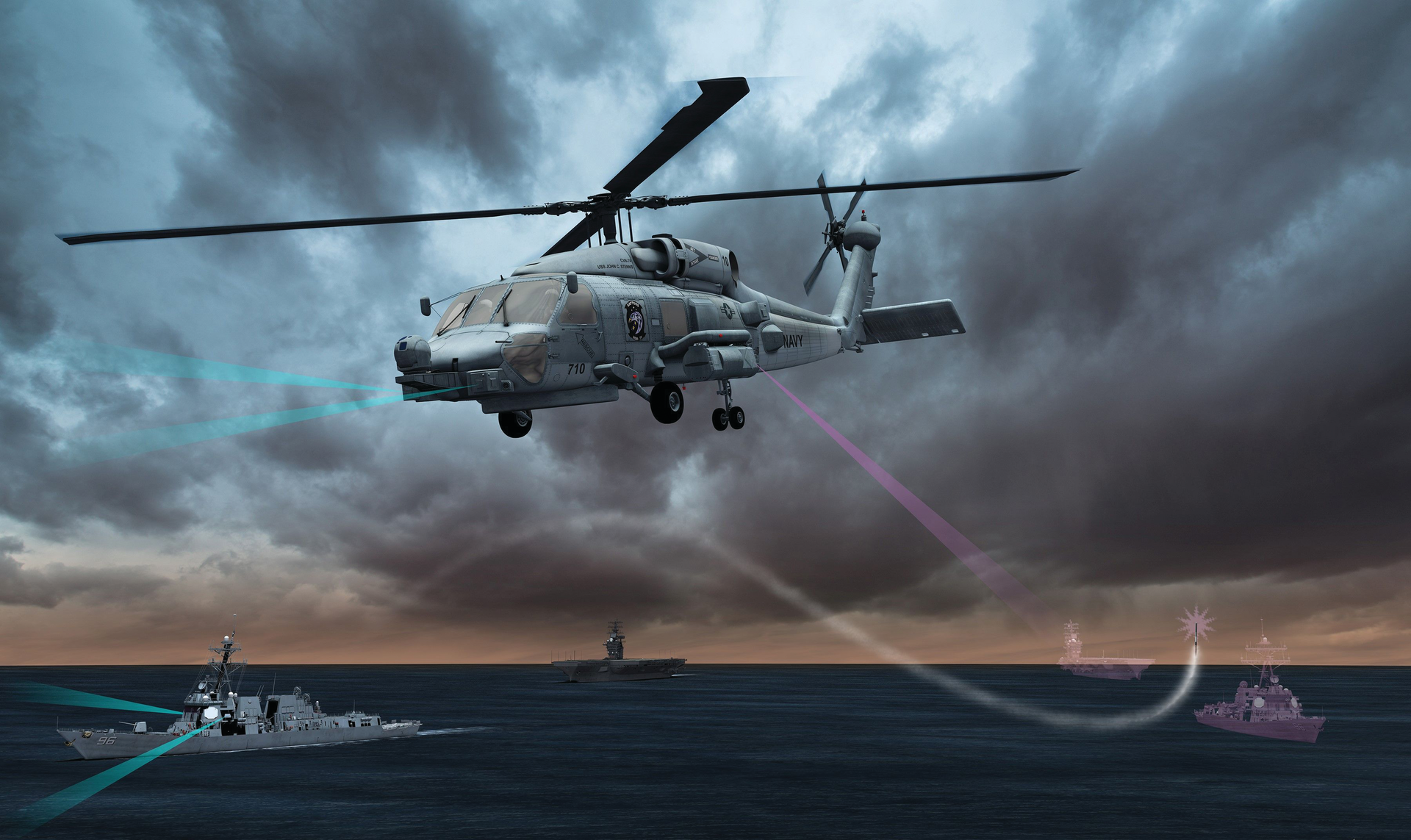 The Advanced Off-Board Electronic Warfare (AOEW) program will deliver persistent electronic surveillance and attack capability against naval threats like anti-ship missiles.