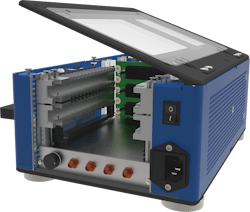 The Elma small portable OpenVPX development platform is designed to help engineers build next-generation high-throughput embedded computing systems. The Elma small portable OpenVPX development platform is designed to help engineers build next-generation high-throughput embedded computing systems.