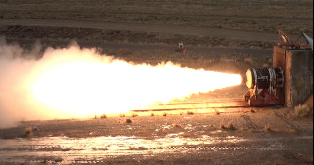 Aerojet Rocketdyne successfully tests advanced large solid rocket motor