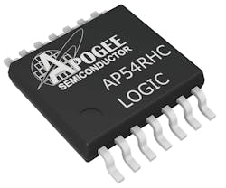 Apogee Semiconductor’s radiation-tolerant logic components are for small satellites that will operate in low-Earth orbit. Apogee Semiconductor’s radiation-tolerant logic components are for small satellites that will operate in low-Earth orbit.