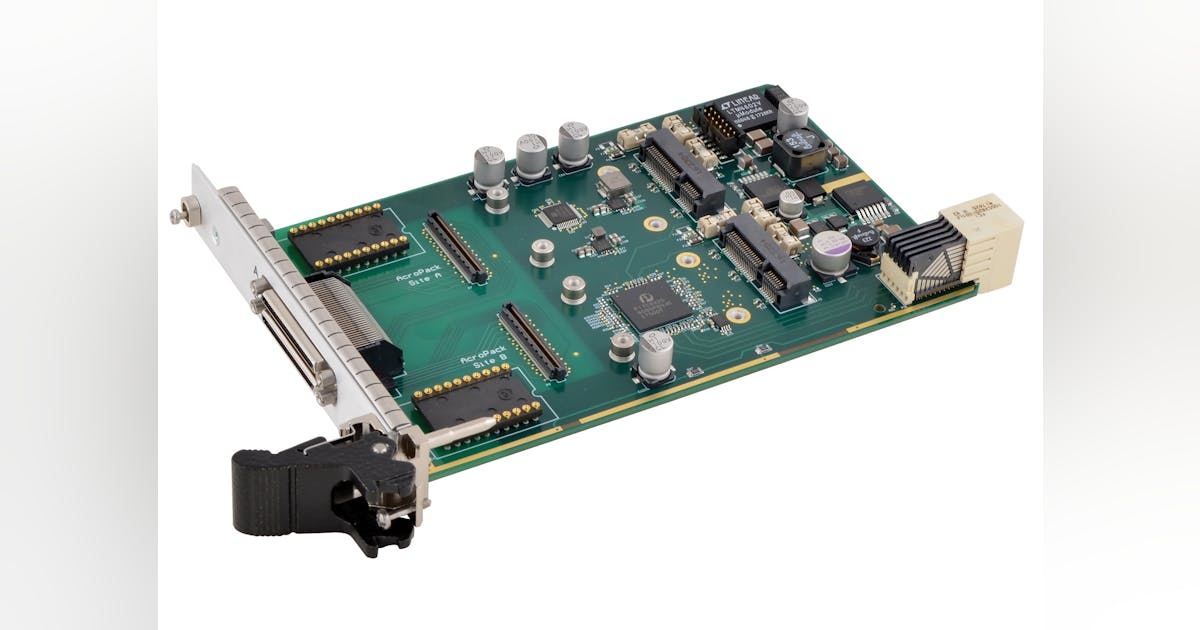 New CompactPCI® Serial Carrier Card Hosts Two AcroPack® Industrial I/O ...