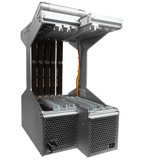 Pixus Technologies has released an OpenVPX chassis platform that supports both 160 millimeters deep (standard OpenVPX) and 220 millimeters deep (SpaceVPX) boards.