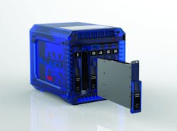 Curtiss-Wright’s Air-Flow-Through (AFT) cooling technology can dissipate more than 100 Watts per 3U OpenVPX slot. Curtiss-Wright’s Air-Flow-Through (AFT) cooling technology can dissipate more than 100 Watts per 3U OpenVPX slot.