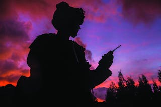 5G telecommunications technology offers far more to the military than today&rsquo;s voice and data radio. It has the potential to create a ubiquitous infosphere where data from sensors, targeting, surveillance, and signals intelligence are instantly available.