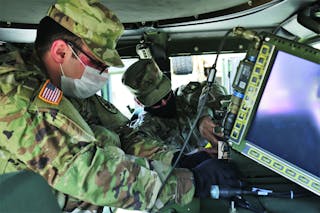 A chief military goal of 5G technology is to provide data-on-the-move to military vehicles operating on the battlefield to provide video, voice, images, and maps on-demand.