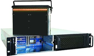 The RPC24 rugged high-performance Fibre/SAS/iSCSI Host Channel, SAS Solid State/Hard Disk Drive RAID Storage Array from Phoenix International has a rugged, cableless, passive midplane-based high-density 2U chassis for data storage capacity.