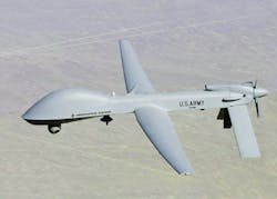 General Atomics&rsquo; MQ-1C Gray Eagle drone received an EW upgrade via Lockheed Martin&rsquo;s Air Large pod.