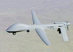 General Atomics’ MQ-1C Gray Eagle drone received an EW upgrade via Lockheed Martin’s Air Large pod. General Atomics’ MQ-1C Gray Eagle drone received an EW upgrade via Lockheed Martin’s Air Large pod.