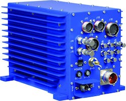 This ATR chassis is an example of the high amount of I/O that one box had to accommodate. The unit is about the size of a half-ATR box. This ATR chassis is an example of the high amount of I/O that one box had to accommodate. The unit is about the size of a half-ATR box.