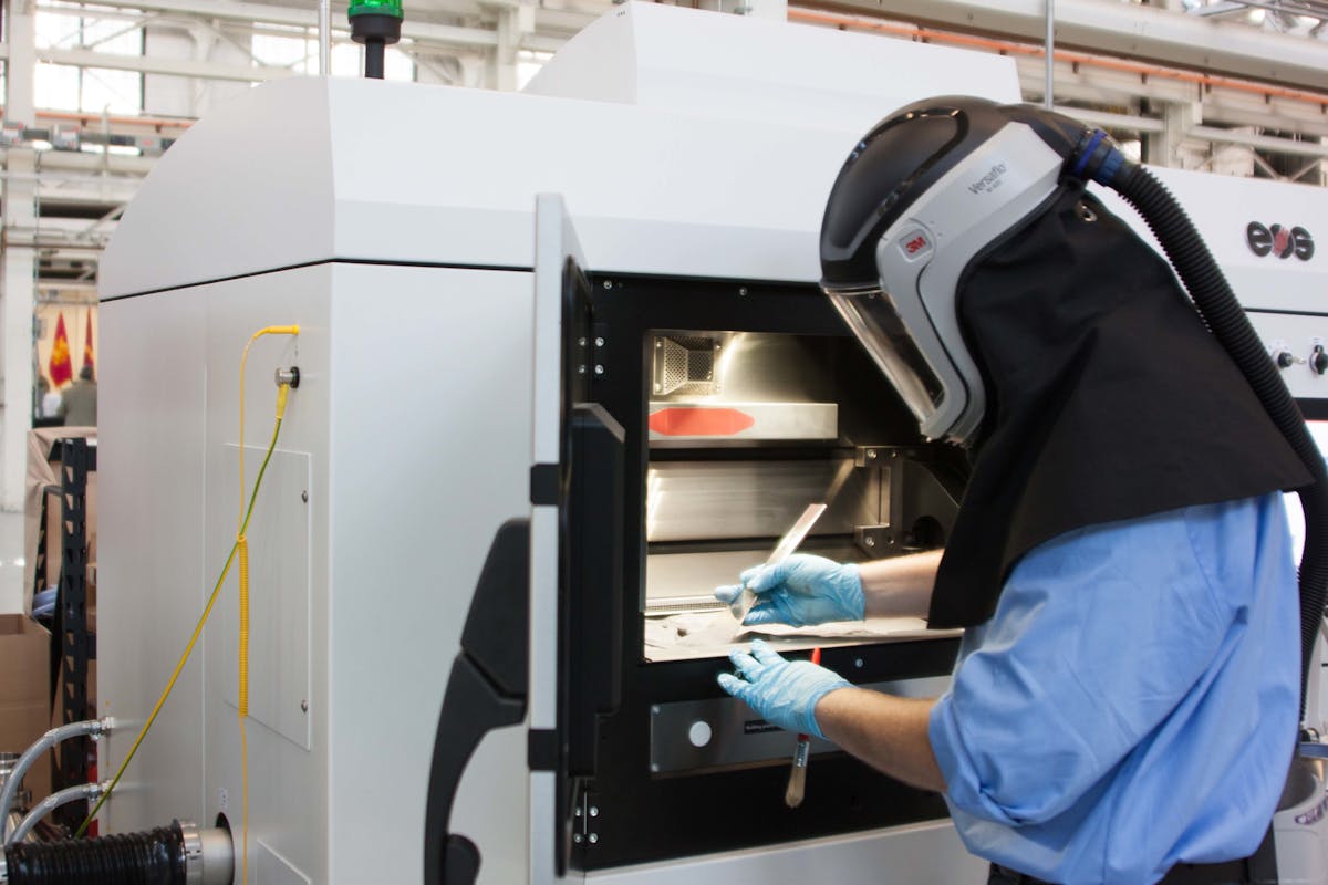 Prototype parts are 3D printed in the new Advanced and Additive Manufacturing Center of Excellence to troubleshoot the machines at Rock Island Arsenal, Ill.