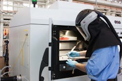 Prototype parts are 3D printed in the new Advanced and Additive Manufacturing Center of Excellence to troubleshoot the machines at Rock Island Arsenal, Ill.