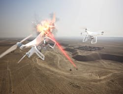 Among the most promising applications of early versions of today’s deployable laser weapons involves destroying or disabling enemy unmanned aerial vehicle (UAVs). Among the most promising applications of early versions of today’s deployable laser weapons involves destroying or disabling enemy unmanned aerial vehicle (UAVs).