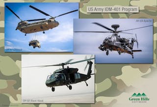 The Green Hills INTEGRITY-178 Time-Variant Unified Multi-Processing (tuMP) RTOS was selected by the U.S. Army for the operating system upgrade to the Improved Data Modem (IDM-401) program.