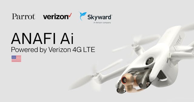 Parrot Verizon and Skyward bring 4G LTE connected drone to the