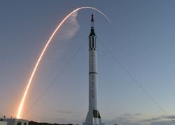 An Atlas V CST-100 Starliner rocket launches over a Redstone rocket at Cape Canaveral Air Force Station, Fla. in December 2019 — the same day the U.S. Space Force was founded. U.S. Air Force photo An Atlas V CST-100 Starliner rocket launches over a Redstone rocket at Cape Canaveral Air Force Station, Fla. in December 2019 — the same day the U.S. Space Force was founded. U.S. Air Force photo
