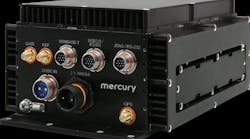 The Mercury model 6350 is an eight-channel A/D and D/A Xilinx Zynq UltraScale+ RFSoC Processor in a small-form-factor rugged enclosure.