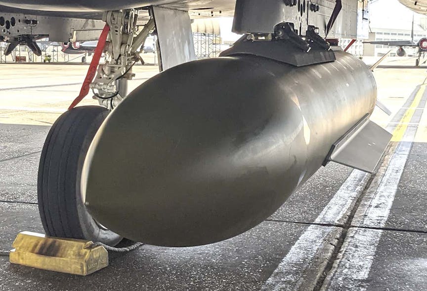 Air Force shows newest bunkerbusting bomb to enable fighters and