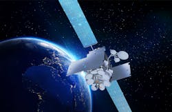An Inmarsat GX1-4 satellite in space. All GX1-4 satellites were manufactured by Boeing. An Inmarsat GX1-4 satellite in space. All GX1-4 satellites were manufactured by Boeing.