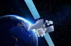 An Inmarsat GX1-4 satellite in space. All GX1-4 satellites were manufactured by Boeing.