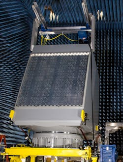 Experts test the SPY-6(v) air and missile defense radar (AMDR) in an anechoic chamber during the shipboard radar's development. Experts test the SPY-6(v) air and missile defense radar (AMDR) in an anechoic chamber during the shipboard radar's development.