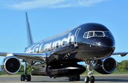 0-G Launch's Space Jet in black livery. 0-G Launch's Space Jet in black livery.