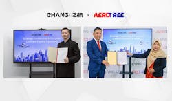EHang and AEROTREE strategic partnership &amp; pre-order contract online signing ceremony.