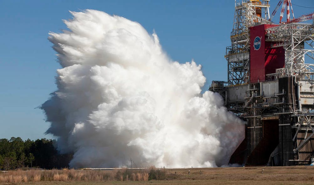The largest rocket element NASA has ever built, the core stage of NASA's Space Launch System (SLS) rocket, fired its four RS-25 engines for 8 minutes and 19 seconds in March 2021. Additive manufacturing - also called '3-D printing' - can help the agency build rockets both cheaper and faster.