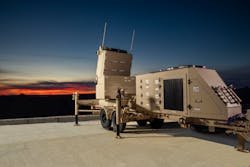 GhostEye MR medium-range radar is for defending against fighter aircraft, cruise missiles, and UAVs. Raytheon photo. GhostEye MR medium-range radar is for defending against fighter aircraft, cruise missiles, and UAVs. Raytheon photo.