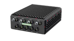 The General Micro Systems X9 module has the NVIDIA Jetson AGX Xavier or Orin CPU/GPU, and five 10 Gigabit Ethernet ports for inter-box communications, and multiple sensor inputs.