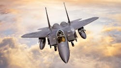 The electronic warfare and countermeasures system on the F-15 Eagle, made by BAE Systems, provides advanced electromagnetic capabilities that protect pilots and help them maintain air superiority during their toughest missions. BAE Systems photo