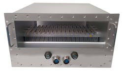 The Pixus 19-inch rugged rackmount chassis in this example was designed specifically for the higher powered SOSA applications, with airflow over internal fins and the ability to target hot spots in the system.