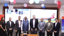 From left to right: Kirti Veluri (Sr Manager - Training &amp; Standards, AAI), Winston Eng (Director of Sales APAC, CAE), Capt Arun Nair (Chief Pilot Training &amp; Standard, AAI), Sunil Baskaran (CEO, AAI), John Billington (Director of Operations APAC, CAE), Capt Manish Uppal (Head of Operations, AAI), Chuck Pulakhandam (Managing Director, India, CAE) and Dharun Kumar &ndash; (Regional Sales Manager, India, CAE) (CNW Group/CAE INC.)