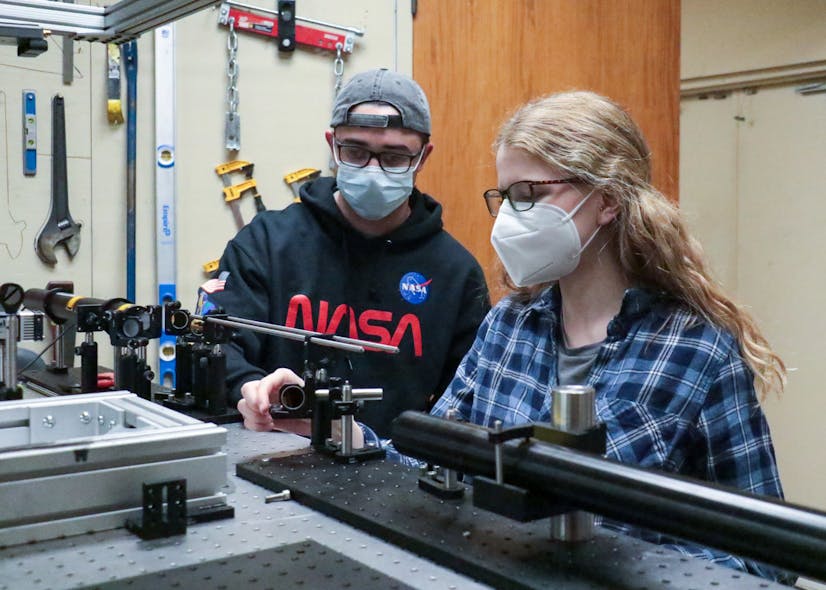 UCF students work on coupling advanced laser spectroscopic instruments with UCF CATER&rsquo;s HiPER STAR shock tube facility to gather combustion experimental data at engine-relevant conditions.