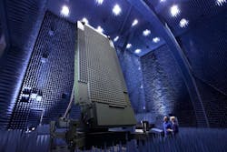 The Air Force Lockheed Martin Three-Dimensional Expeditionary Long-Range Radar (3DELRR) enables U.S. and allied invasion forces to protect themselves from airborne threats after establishing beachheads. The Air Force Lockheed Martin Three-Dimensional Expeditionary Long-Range Radar (3DELRR) enables U.S. and allied invasion forces to protect themselves from airborne threats after establishing beachheads.