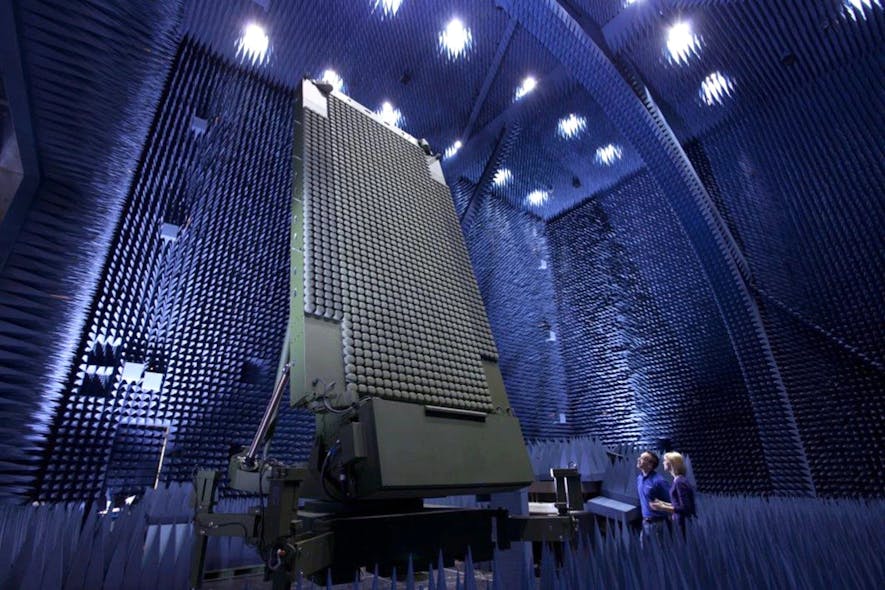 The Air Force Lockheed Martin Three-Dimensional Expeditionary Long-Range Radar (3DELRR) enables U.S. and allied invasion forces to protect themselves from airborne threats after establishing beachheads.
