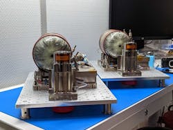 Two Maxwell Block 2 flight units prior to customer delivery. Two Maxwell Block 2 flight units prior to customer delivery.