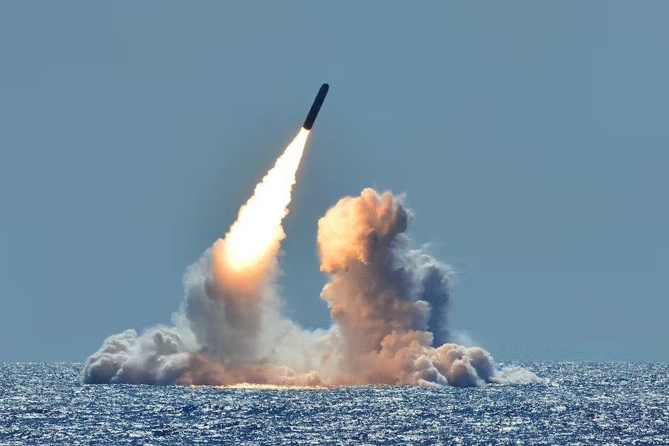 US continues to upgrade W88 nuclear warheads for Trident II  intercontinental ballistic missiles with a launch range of 12,000 km