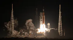 NASA’s Space Launch System rocket carrying the Orion spacecraft launches on the Artemis I flight test, Wednesday, Nov. 16, 2022, from Launch Complex 39B at NASA’s Kennedy Space Center in Florida. NASA’s Artemis I mission is the first integrated flight test of the agency’s deep space exploration systems: the Orion spacecraft, Space Launch System (SLS) rocket, and ground systems. SLS and Orion launched at 1:47am ET from Launch Pad 39B at the Kennedy Space Center.