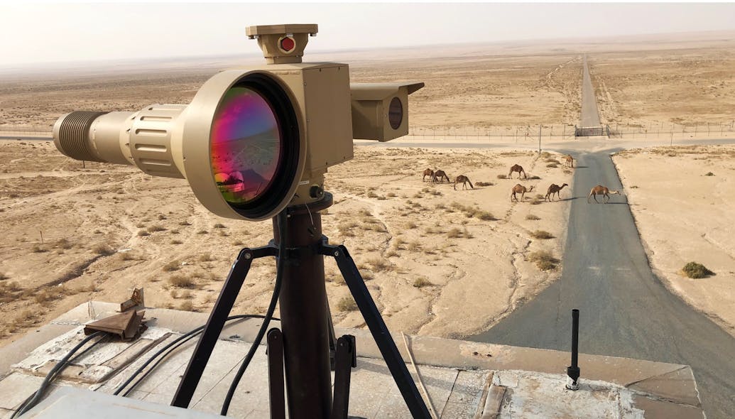 Widearea electrooptical surveillance for perimeter security and