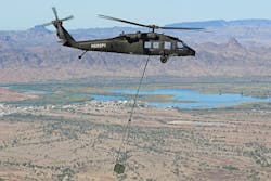 Sikorsky demonstrates to the U.S. Army how an optionally piloted Black Hawk helicopter flying in autonomous mode could resupply forward forces. These uninhabited Black Hawk flights occurred in October at Yuma Proving Ground in Arizona.