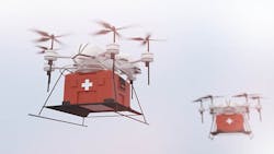 Drones carrying fresh blood products on the front lines may be critical for military medicine in a conflict. Drones carrying fresh blood products on the front lines may be critical for military medicine in a conflict.