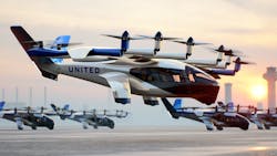 United Airlines and Archer have selected O&rsquo;Hare International Airport (ORD) to Vertiport Chicago as the next point to point route in which the two companies will utilize Archer&rsquo;s electric vertical takeoff and landing (eVTOL) aircraft. Photo: Business Wire