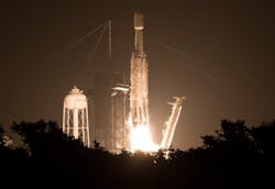 SpaceX Falcon Heavy launches in 2019. SpaceX photo.