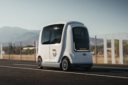 Glydways' four-passenger autonomous vehicle. Photo courtesy Glydways. Glydways' four-passenger autonomous vehicle. Photo courtesy Glydways.