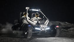 Artist's concept of NASA's next-generation Lunar Terrain Vehicle on the surface of the Moon. NASA image. Artist's concept of NASA's next-generation Lunar Terrain Vehicle on the surface of the Moon. NASA image.