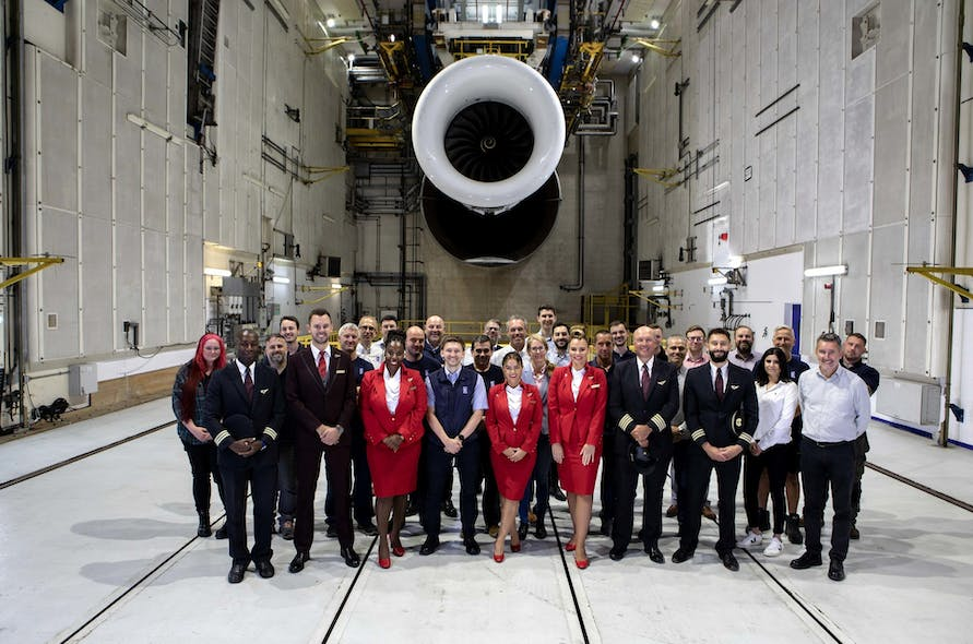 Virgin Atlantic will fly the world&rsquo;s first 100% sustainable aviation fuel (SAF) transatlantic flight on November 28, 2023 from London to NYC.